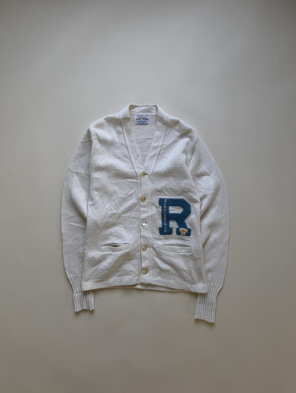 Vintage 1960's Collegiate Cardigan knit sweater